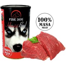  Fine Dog консервы из говядины для собак - 100% мясо.(8x1200g)